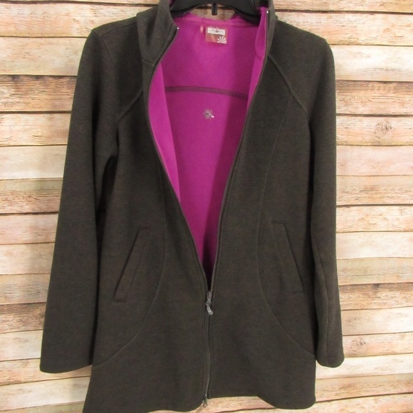 Athleta Brown/Black Front Zip Hoodie Jacket S - Picture 12 of 16